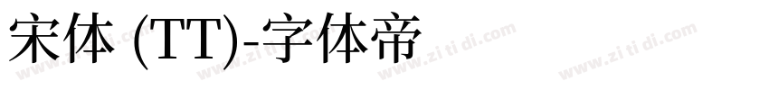 宋体 (TT)字体转换